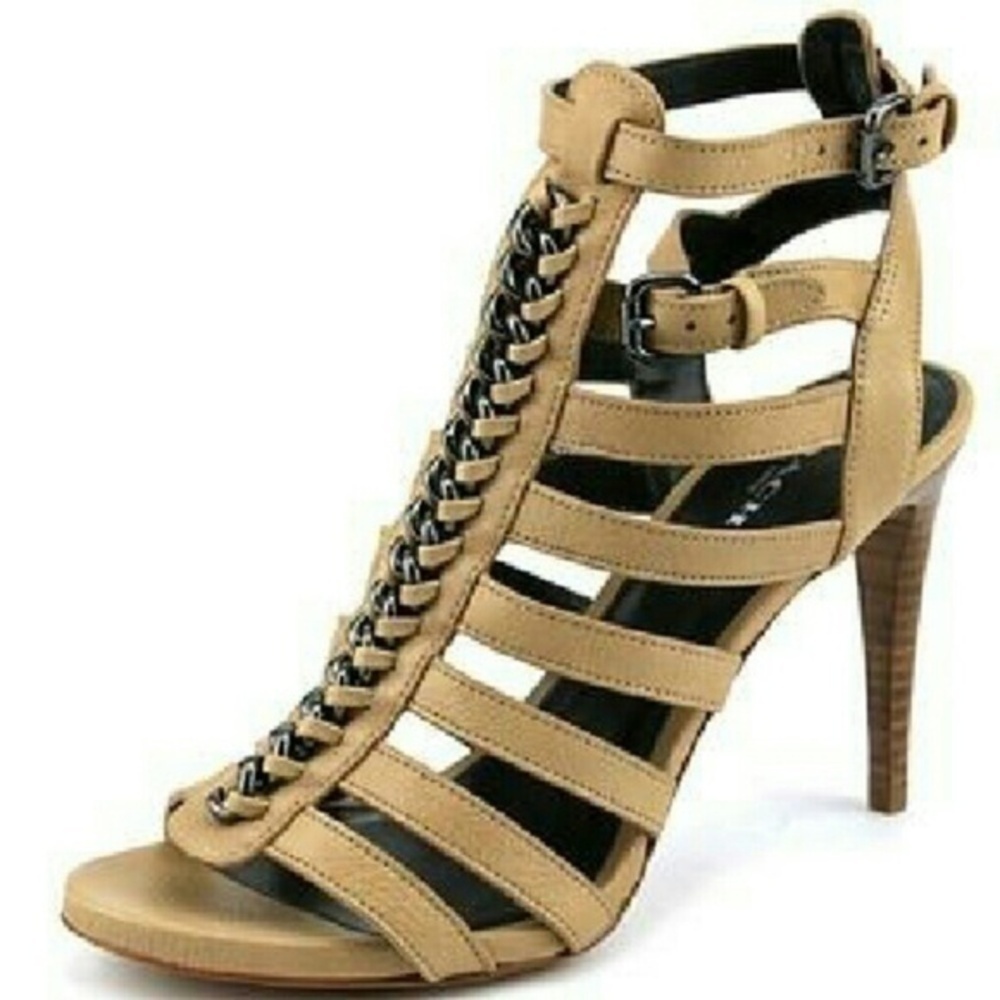Coach Women's Jewels Milled Leather Heels